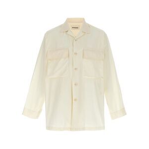 Jil Sander White Cotton Men's Blouse